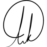 signature with the initials A R K